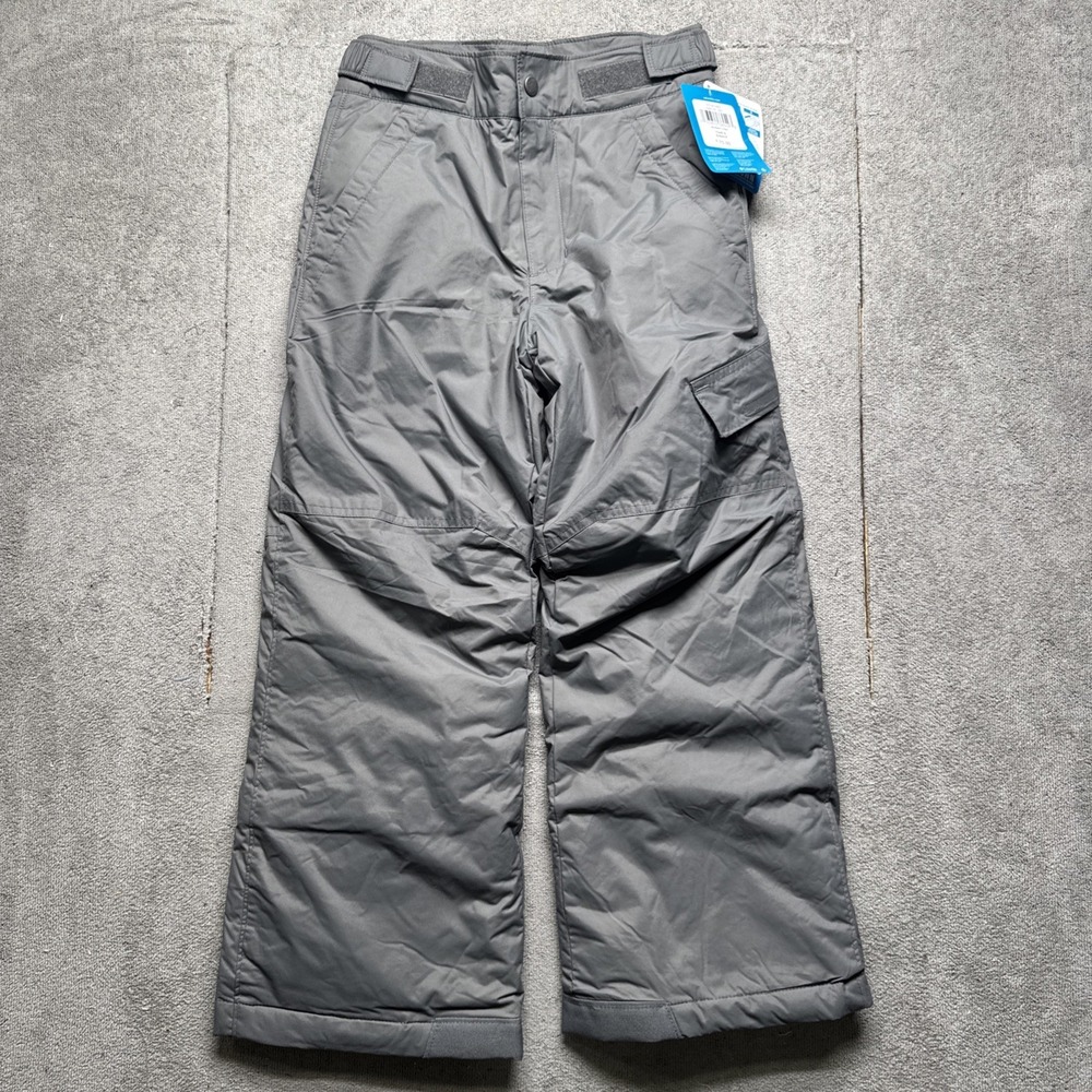 Columbia Youth Ice Slope II Gray Waterproof Snow Pants‎ Outgrown System Size S